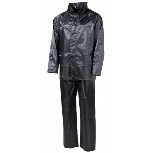 Ensemble de pluie MFH 2 pièces, noir