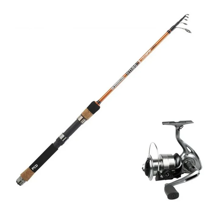 Ensemble Lancer Strike Téléspin 2M10 L Garbolino + Moulinet Strike 301FD