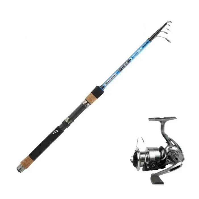 Ensemble Lancer Strike Téléspin 2M10 M Garbolino + Moulinet Strike 301FD