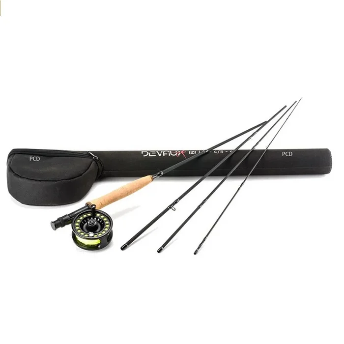 Ensemble Mouche Devaux IZI 9 Pieds 6 Soie 4-5 4 Brins