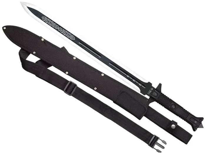 Epée de combat 76cm arme IMPERIAL noir + étui