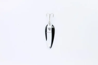 Eppinger 202 Dardevle Cuillère Imp, 6,35 cm, 11,34 g, rayures noires et blanches, dos nickel