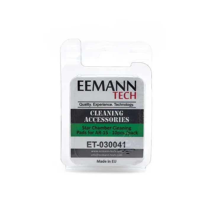 ET-030041 – Tampons de nettoyage de chambre Eemann Tech Star pour AR-15 – 10 pièces/paquet