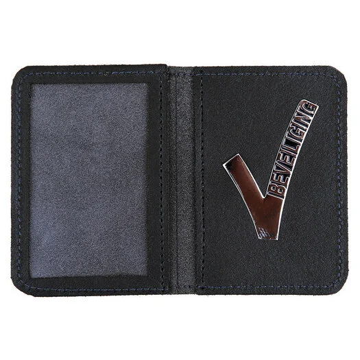 Étui d&rsquo;identification Fosco en cuir avec logo V Security (nouveau modèle)