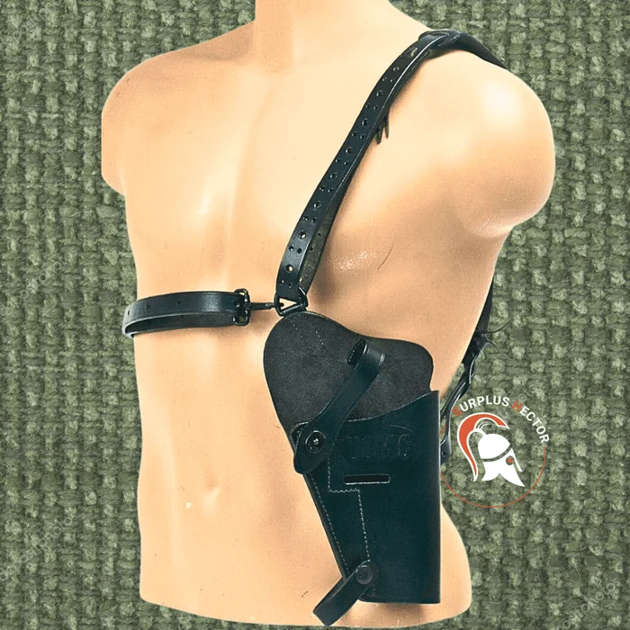 Etui / Holster d’épaule M7 Cuir Noir pour Colt 45 – Reproduction Premium – Militaria WW2