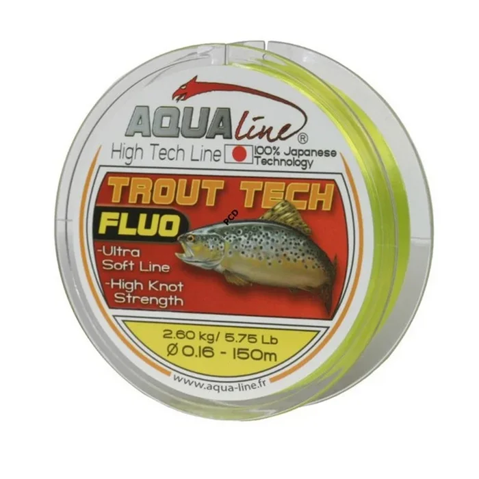 Fil Aqualine Trout Tech Jaune 150M