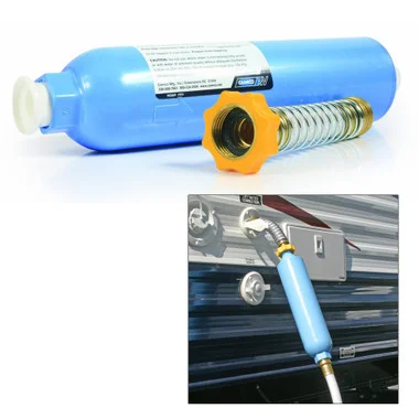 Filtre à eau KDF/carbone Camco TastePURE avec protecteur de tuyau flexible