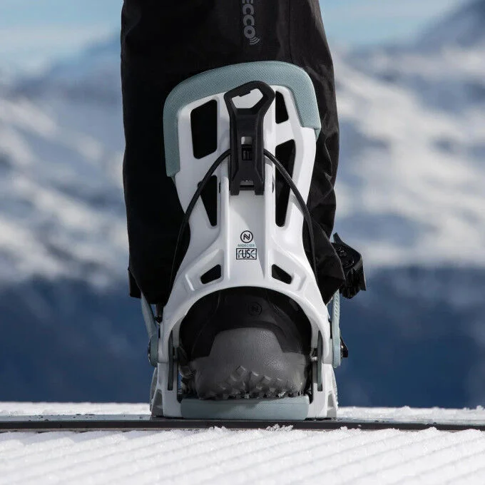 Fixations de snowboard Nidecker FLOW FUSE HYBRID White – Image 2