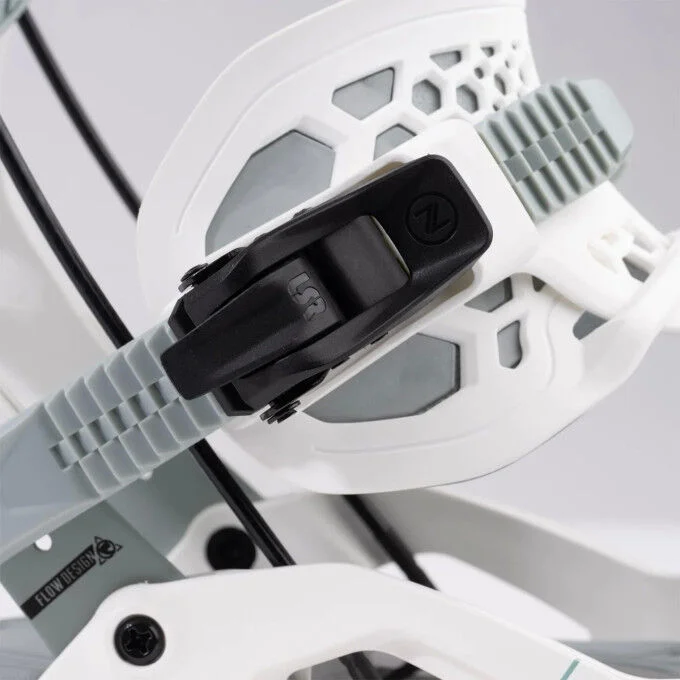 Fixations de snowboard Nidecker FLOW FUSE HYBRID White – Image 4
