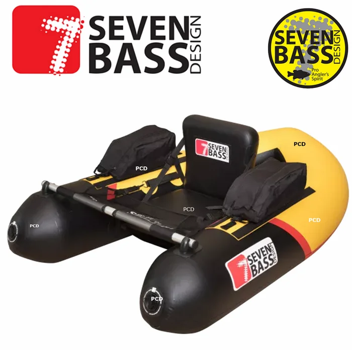 FLOAT TUBE SEVEN BASS BRIGAD RACING 160 NOIR /JAUNE
