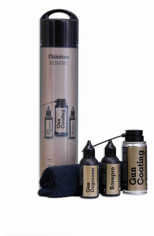 FLU210 – Pack n°3 FLUNATEC Céramique + dégraissant + Solvant canon + microfibre