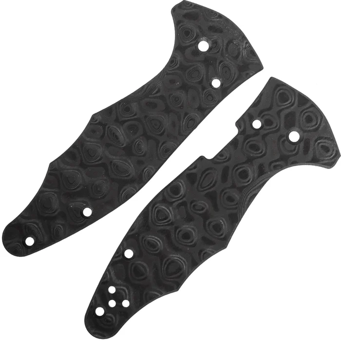 FLY779 – Flytanium plaquettes Raindrop CF pour Spyderco Yojimbo 2