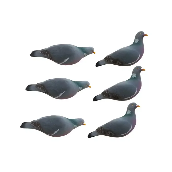 Formes de pigeon floquées Last Pass x6