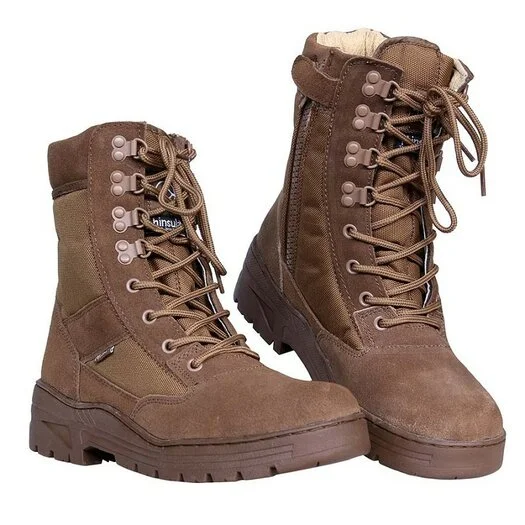 Fostex Sniper Boots hautes avec fermeture éclair YKK, Cordura, doublure Thinsulate 3M, coyote tan