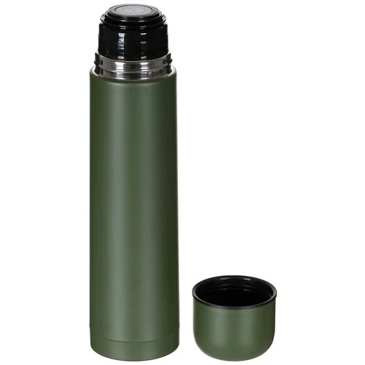 Fox outdoor Bouteille thermos-vide 1l, fermeture à vis, vert