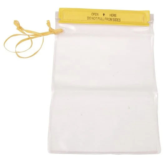 Fox outdoor sac de documents étanche / sac de téléphone portable, transparent, lanière