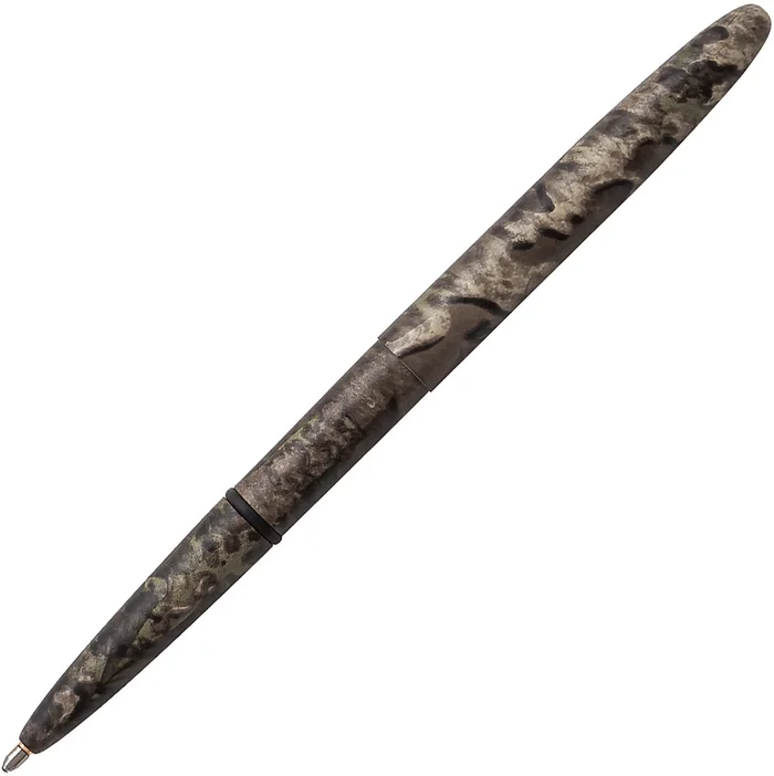FP101232 – Fisher Space Pen Matte Black Bullet Pen Timber Strata