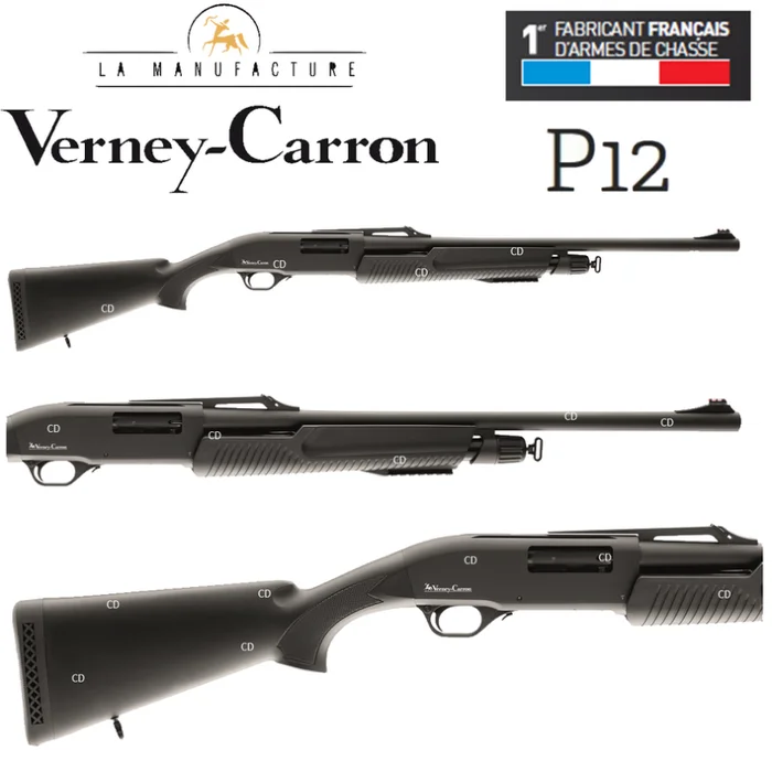 Fusil A Pompe P12 Gros Gibier Verney Carron 12 /76 61cm