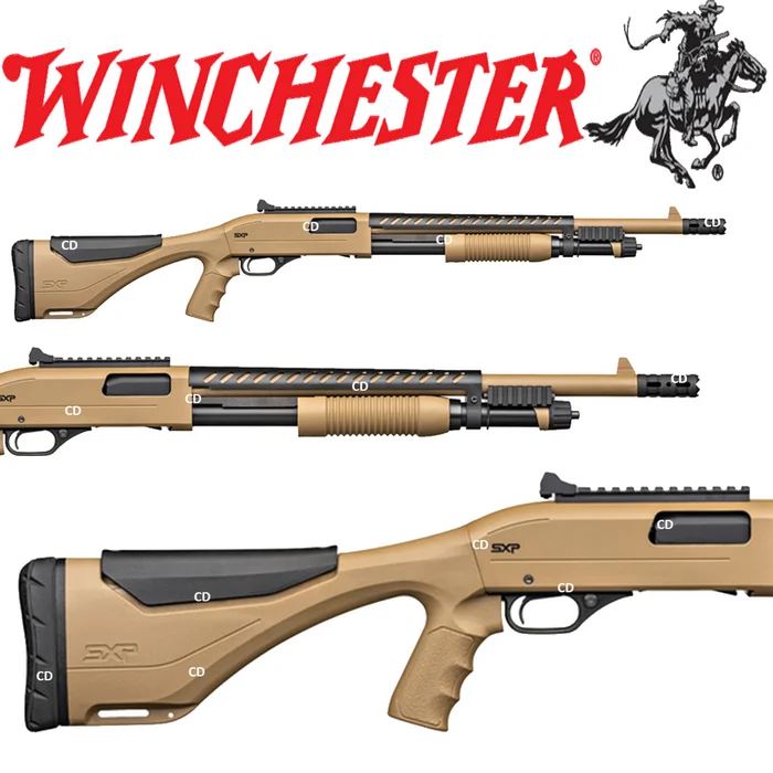 FUSIL A POMPE WINCHESTER SXP FLAT DARK EARTH RIFLED 12 /76 61CM