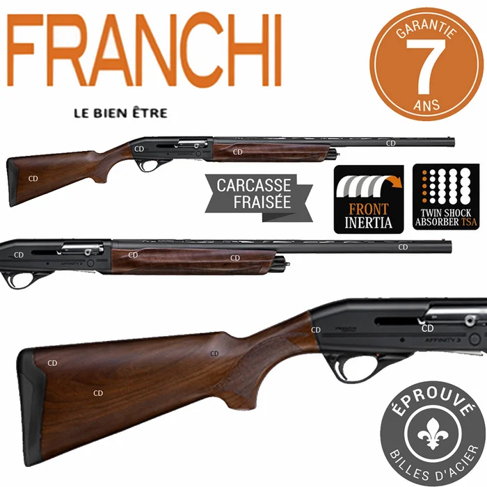 Fusil Franchi Affinity Bois 3 12 /76