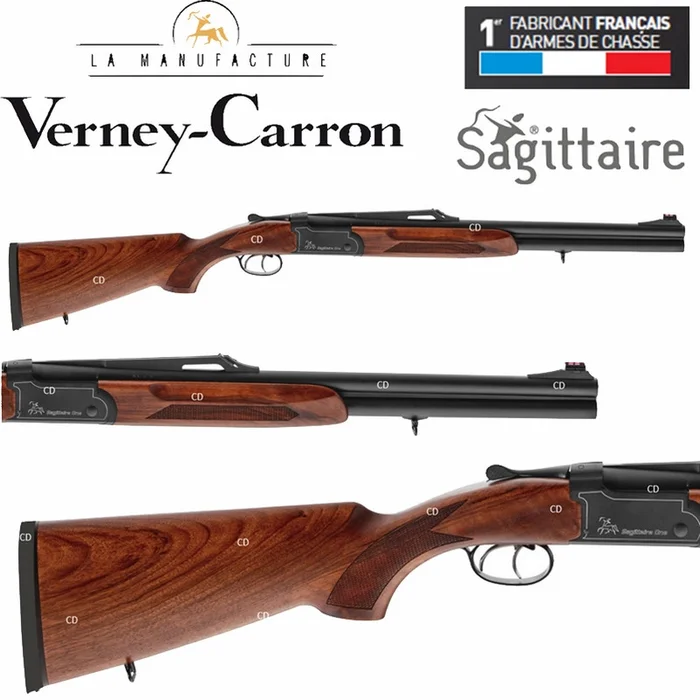 Fusil Superposé Sagittaire Gros Gibier Verney Carron MD 12 /76 56cm