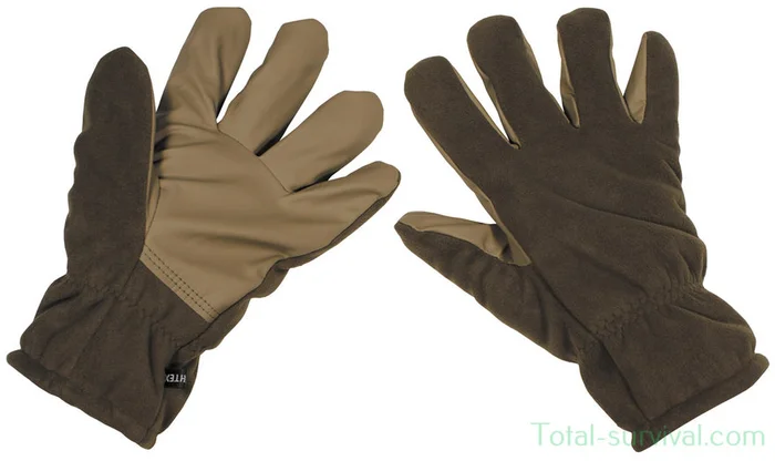 Gants MFH Fleece, vert olive, imperméables et coupe-vent