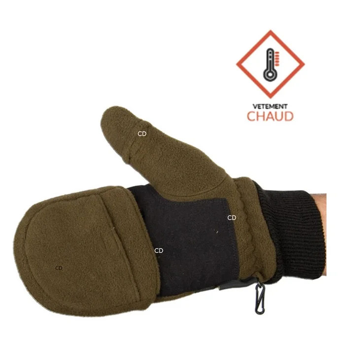 Gants Mitaines Homme Somlys Polaire Vertes 811