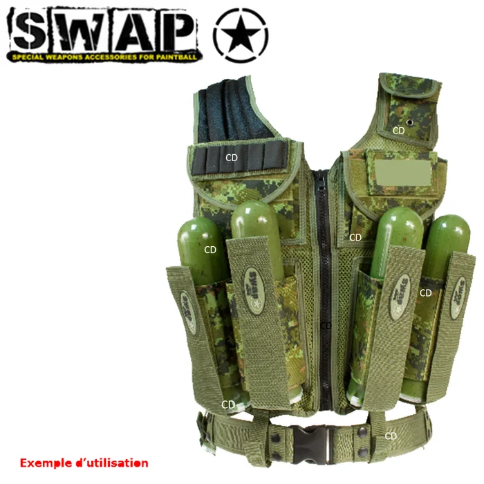 GILET COMMANDO SWAP COMPLET CAMO