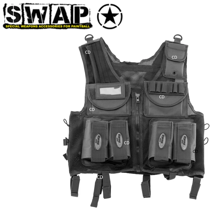 GILET COMMANDO SWAP COMPLET NOIR