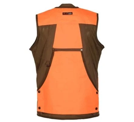 Gilet de chasse Grouse kaki orange VERNEY CARRON – Image 2