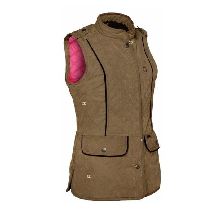 Gilet Femme Matelassé Club Interchasse Jamie Marron