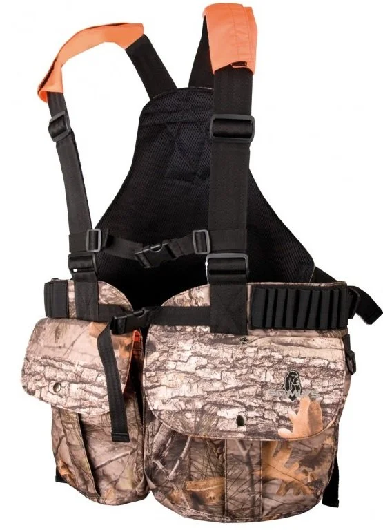 Gilet harnais multipoches enfant camouflage bois SOMLYS