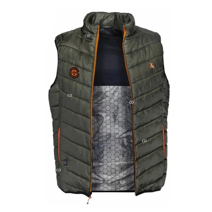Gilet Homme Chauffant Verney-Carron Pro Hunt Kaki Avec Sa Batterie