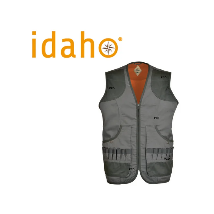 GILET IDAHO OUVERTURE DE CHASSE KAKI ORANGE