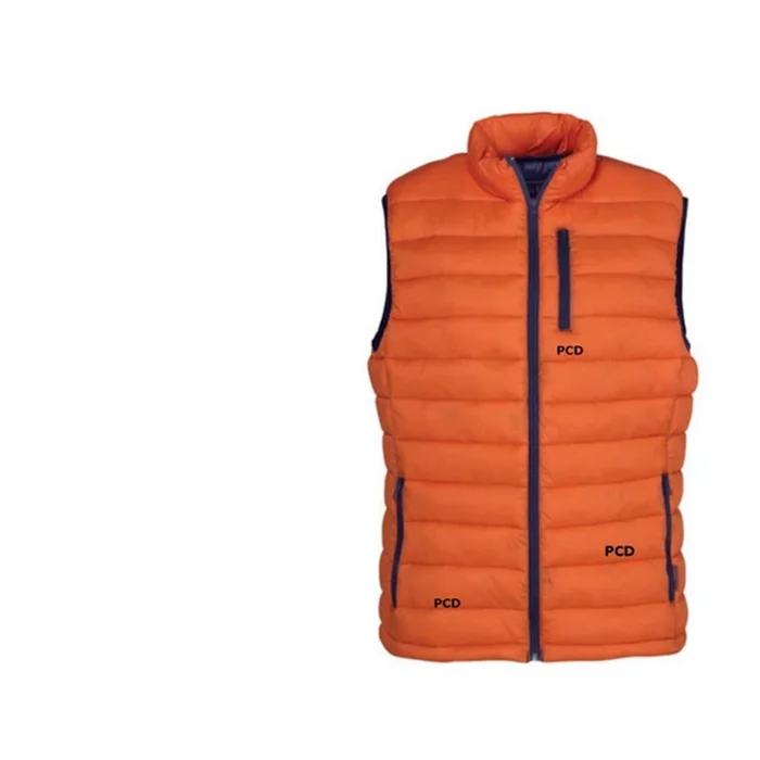 Gilet Matelassé Homme Percussion Trekking Orange