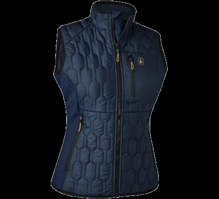Gilet Mossdale Quilted bleu femme Deerhunter