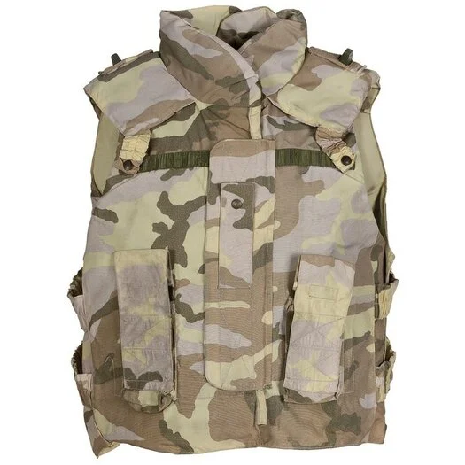 Gilet pare-balles italien AP94, avec charges d’armure souples en kevlar, desert DPM