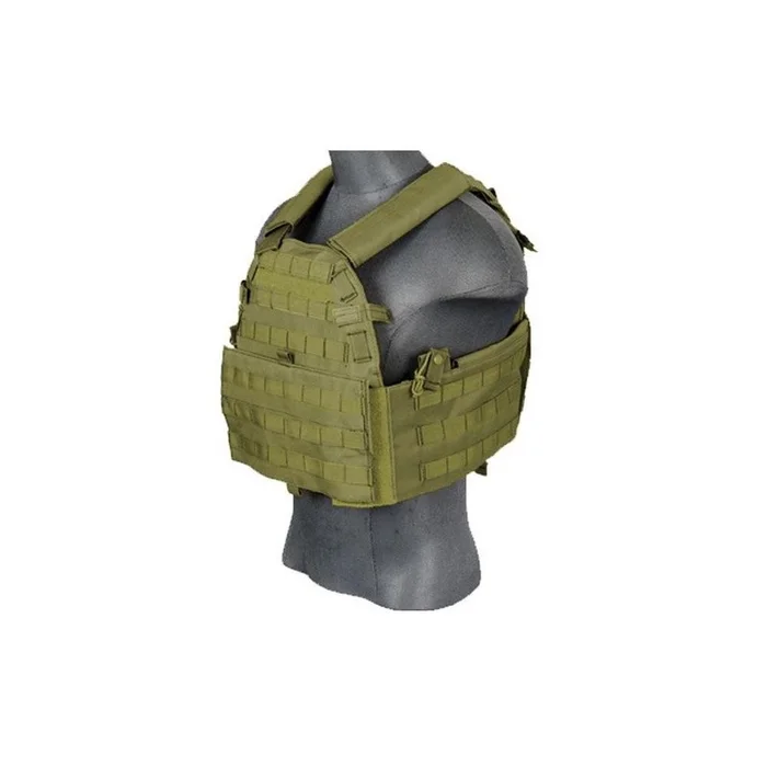 Gilet Plate Carrier Lancer Tactical 69T4 1000D – Vert – Haute Résistance – Protection et Modularité Optimales