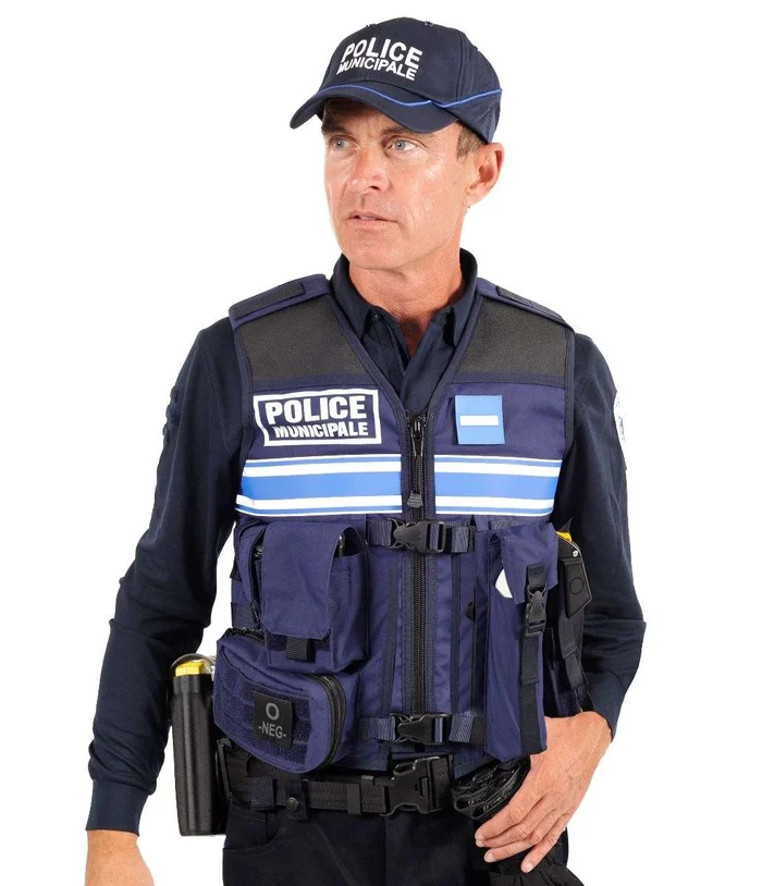 GILET TACTIQUE PM – BANDE RÉTRO – POCHES FIXES