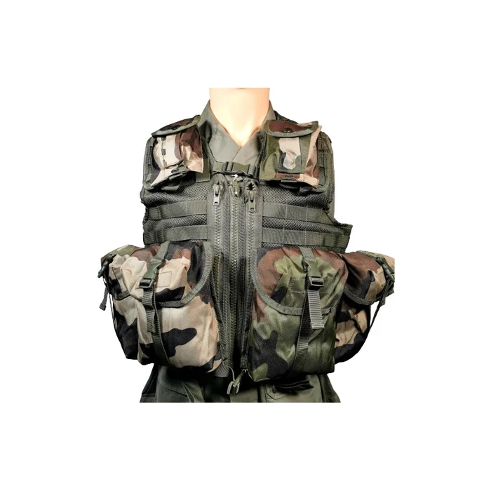 Gilet tactique TACTICAL modulable 8 poches
