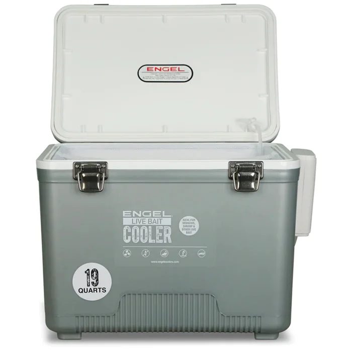 Glacière Engel 19 qt Live Bait Pro avec aérateur rechargeable AP3 et quincaillerie en acier inoxydable – Image 2