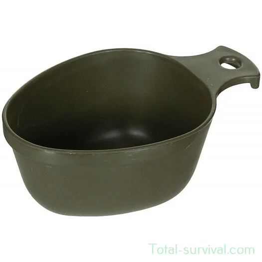 Gobelet en plastique de l&rsquo;armée suédoise, vert olive