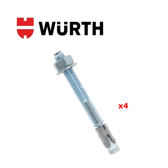 GOUJONS DE SCELLEMENT A FRAPPER WURTH PAR 4 POUR COFFRE-FORT