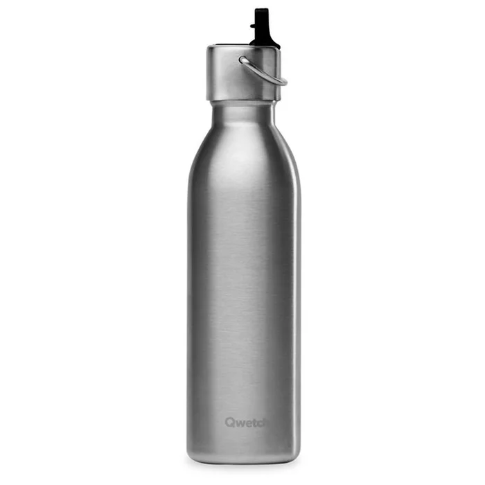 Gourde Qwetch Active 600 ml (Bouchon Sport) Inox Brossé