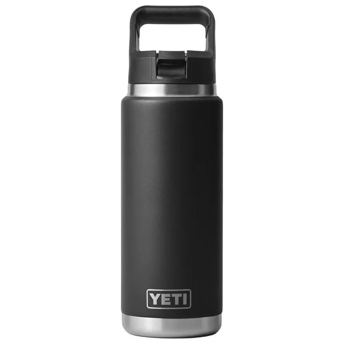 Gourde Yeti Rambler 26 Oz (760ml) Straw Bottle Black