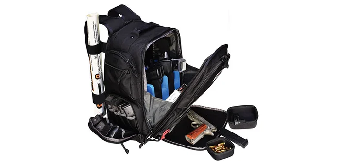 GPS1812BPB – Sac à dos Executive pour 5 armes de poing – noir GPS
