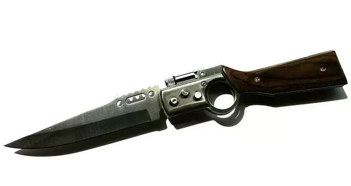 Grand couteau Fusil automatique + LED