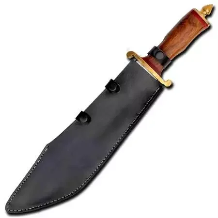 Grand étui en cuir 46cm – Gaine noire 3 pressions