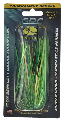 GRC Trolling Flies – 10 cm avec E-Chip – Dauphin vert