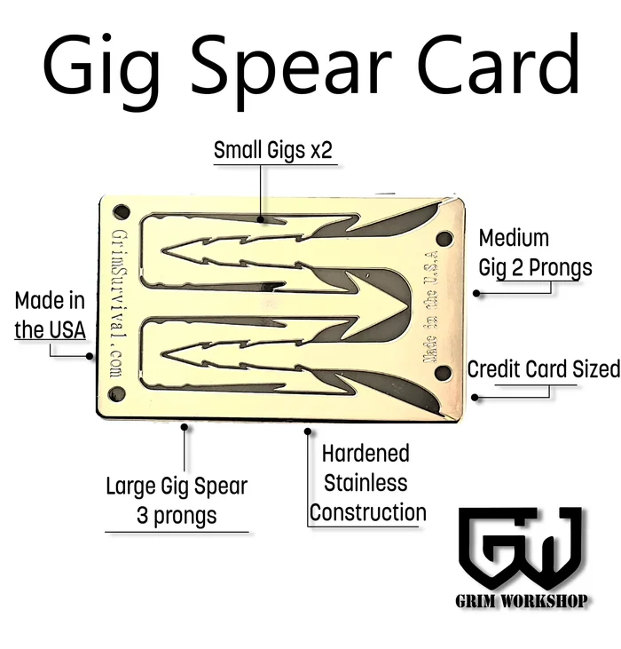 GRICARD015 – Grim Workshop carte de survie trident